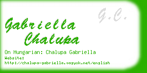 gabriella chalupa business card